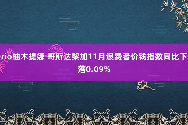 rio柚木提娜 哥斯达黎加11月浪费者价钱指数同比下落0.09%