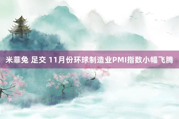 米菲兔 足交 11月份环球制造业PMI指数小幅飞腾