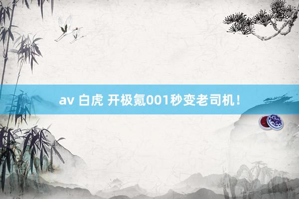 av 白虎 开极氪001秒变老司机！