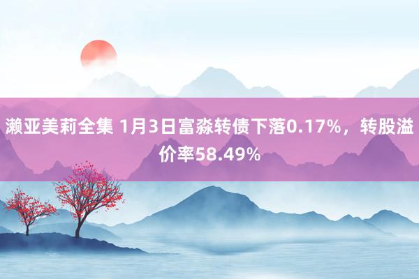 濑亚美莉全集 1月3日富淼转债下落0.17%，转股溢价率58.49%